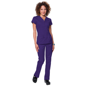KOI Blusón stretch morado estilo Mackenzie / 204-82